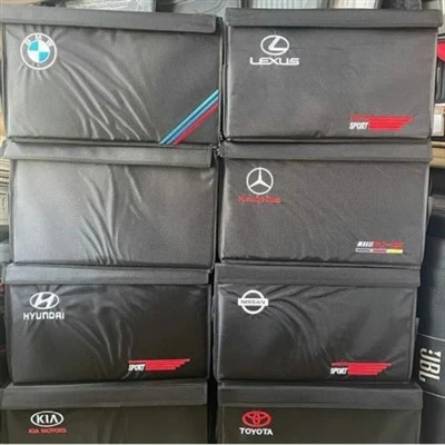 Dal dwr Canvas Cloth Car Box Storio Rhannau Auto